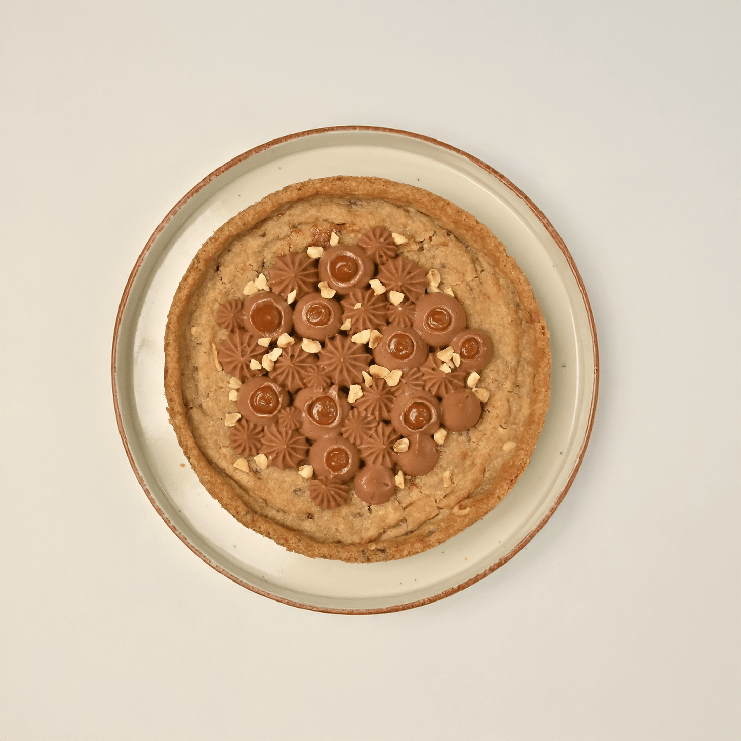 Dark Chocolate & Hazelnut Cookie Cake