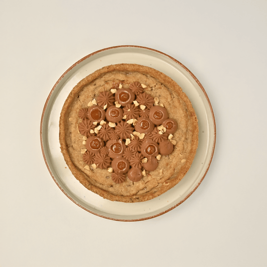 Dark Chocolate & Hazelnut Cookie Cake