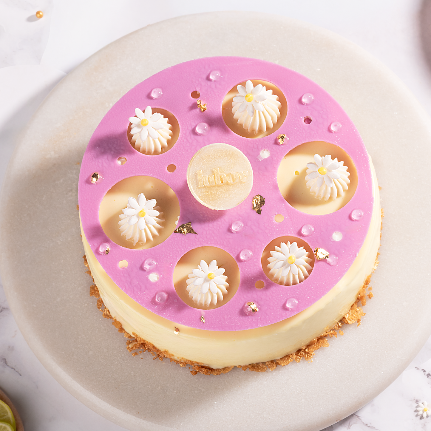 Lemon Blueberry Mousse Cake