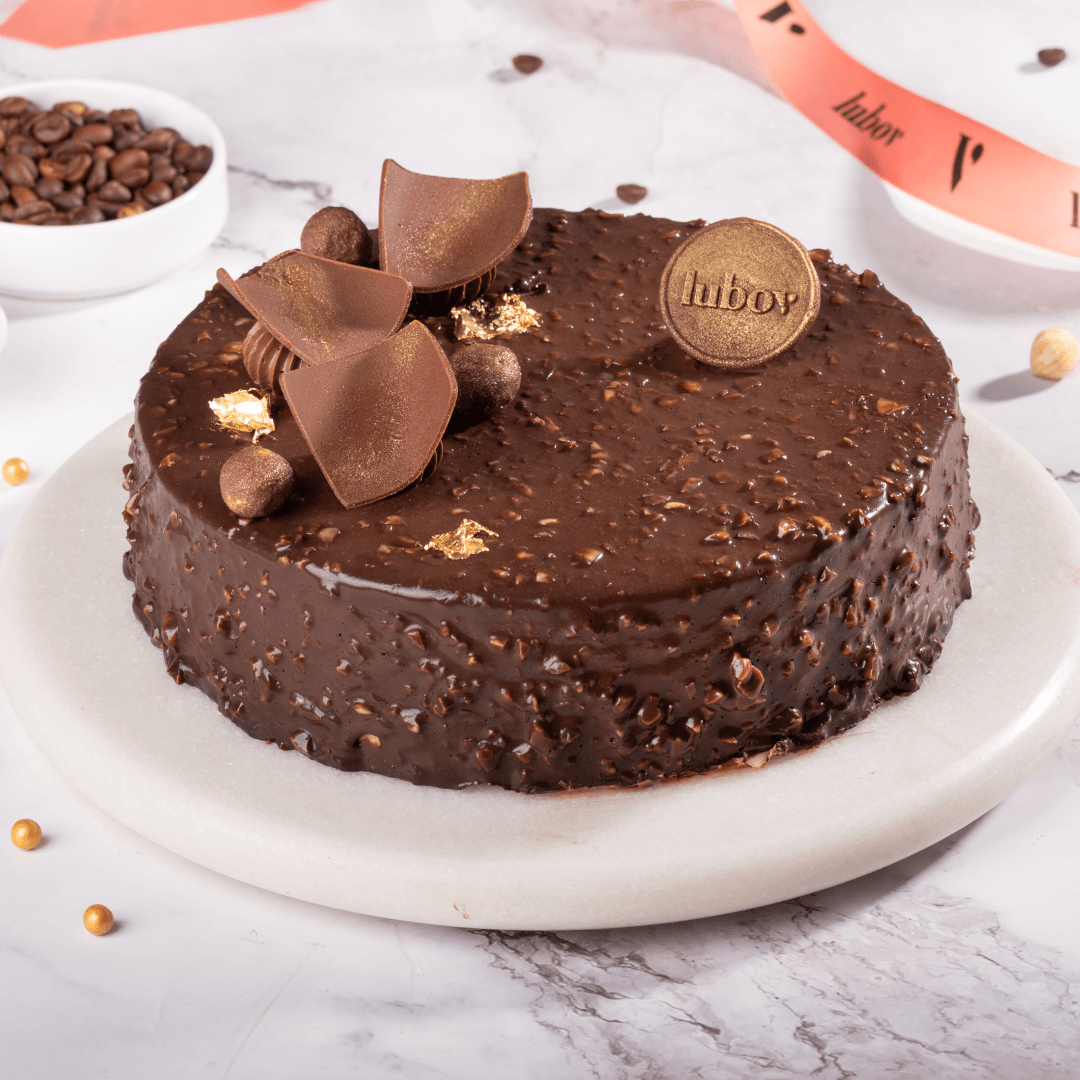 Hazelnut Mocha Mousse Cake