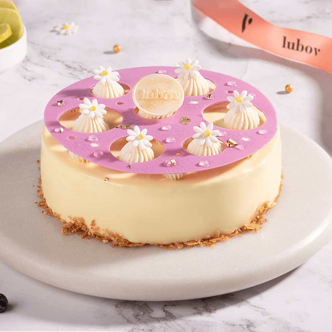 Lemon Blueberry Mousse Cake