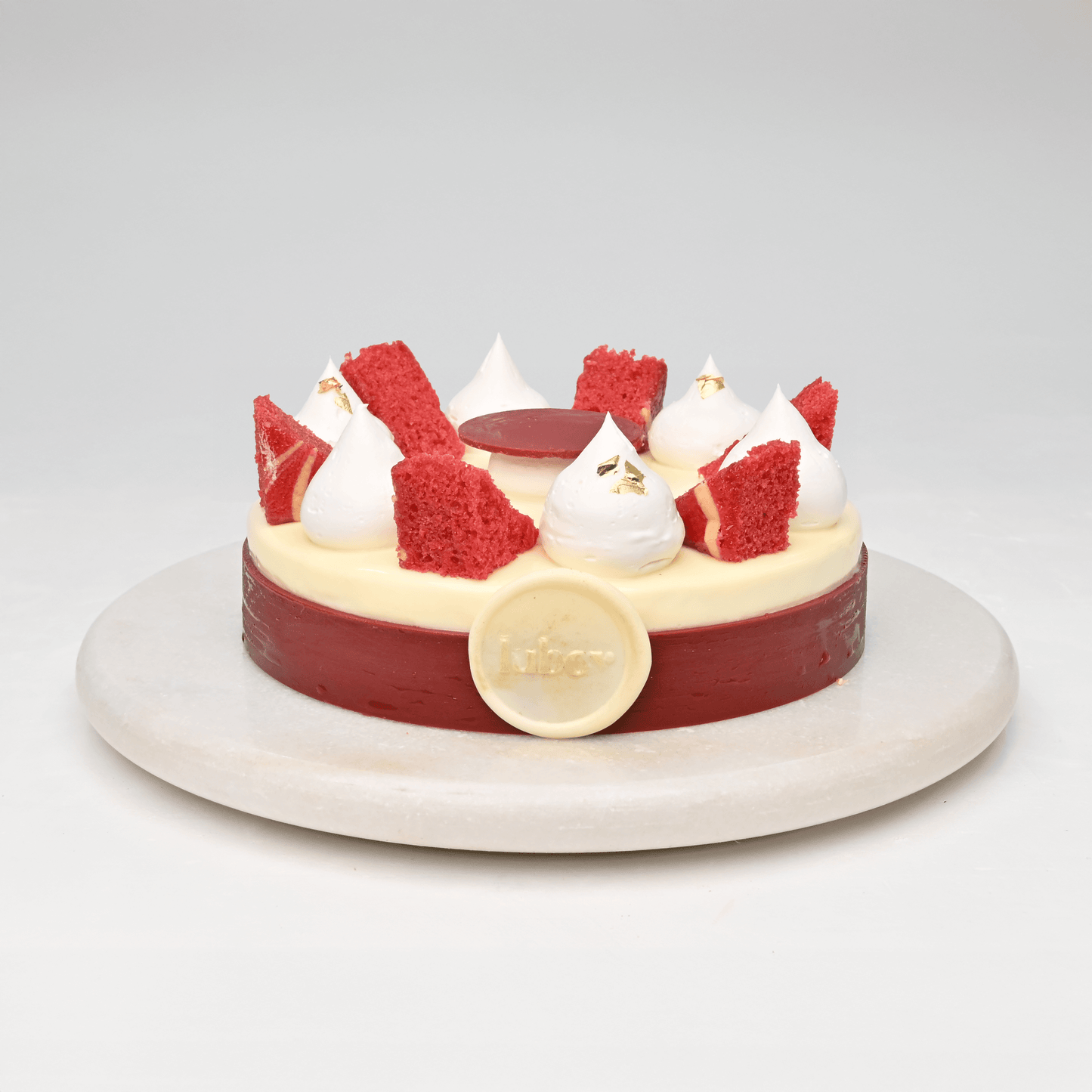 Red velvet & Berries Cake