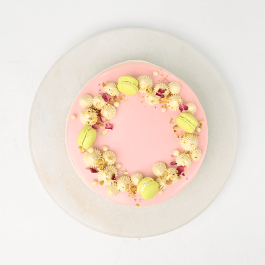 Rose Saffron Pistachio Cake