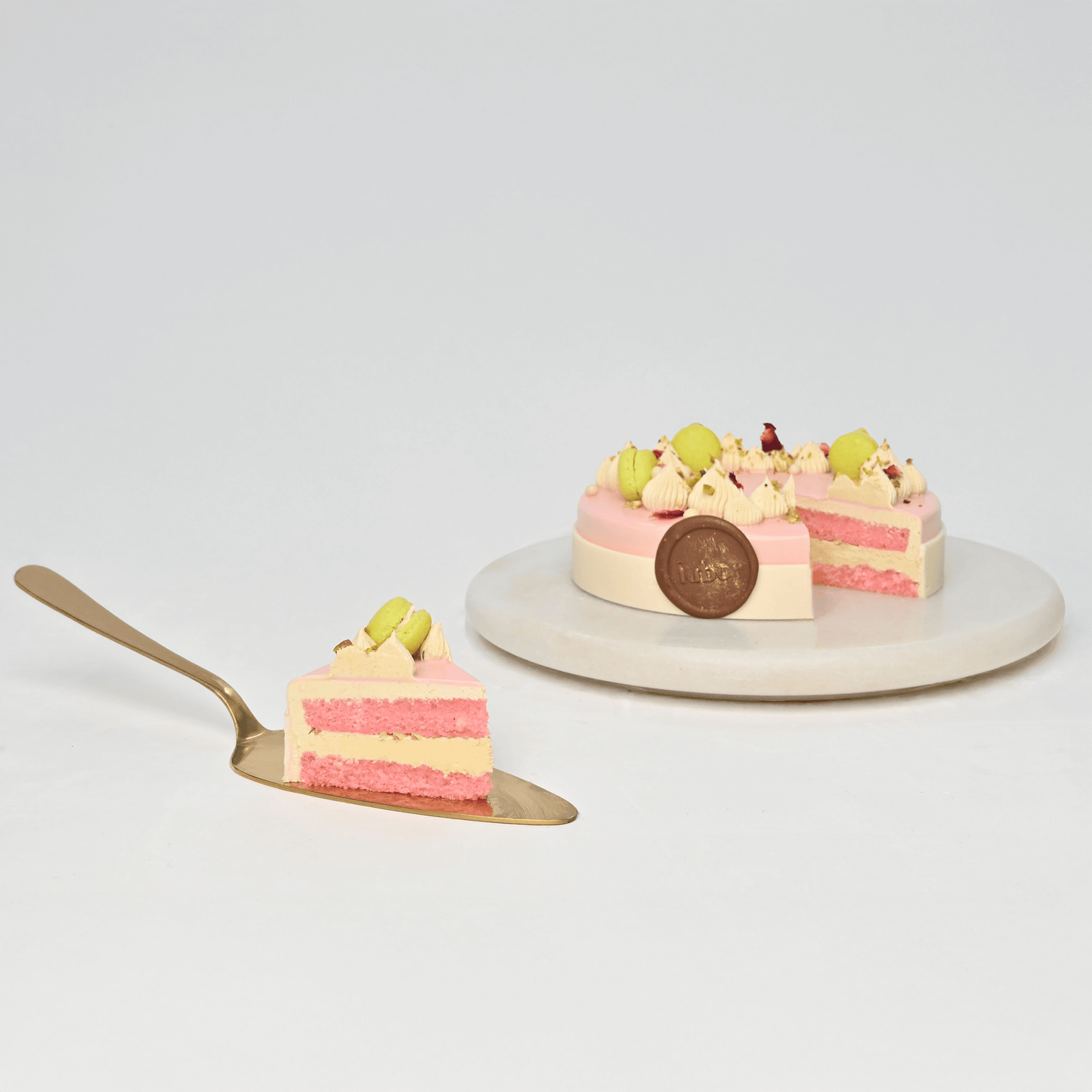 Rose Saffron Pistachio Cake