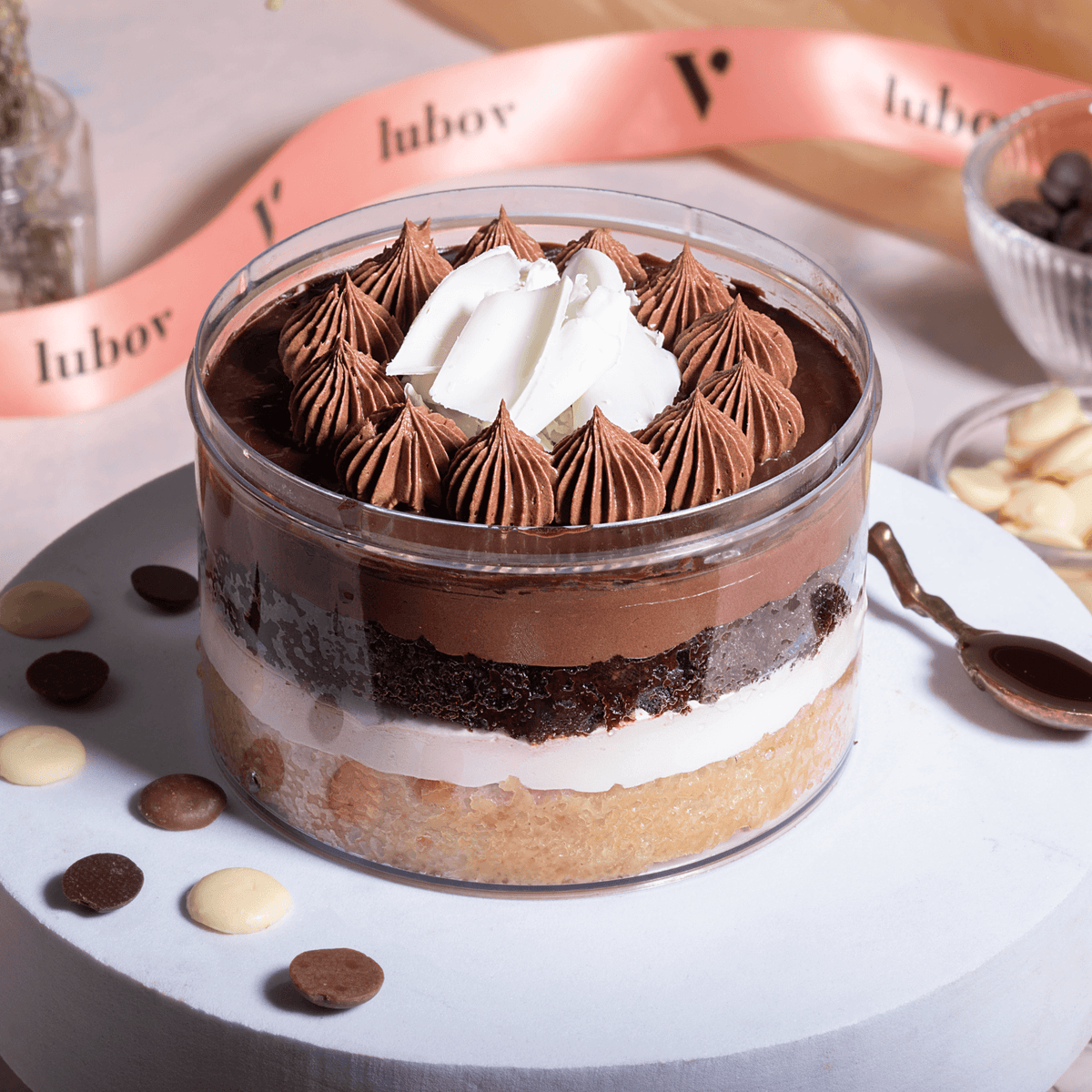 Chocolate Mousse Bento Cake – Triple Chocolate Delight