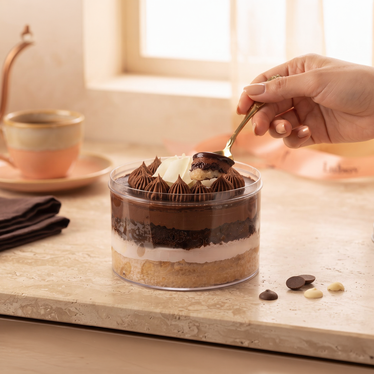 Chocolate Mousse Bento Cake – Triple Chocolate Delight