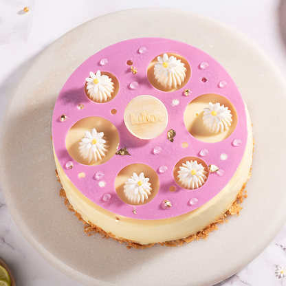 Lemon Blueberry Mousse Cake