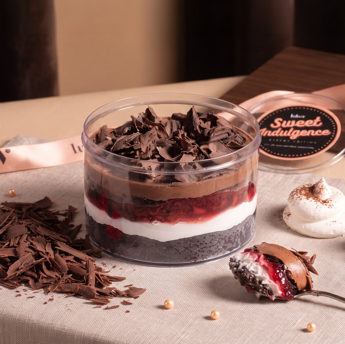 Black Forest Bento Cake – Chocolate Cherry Bliss