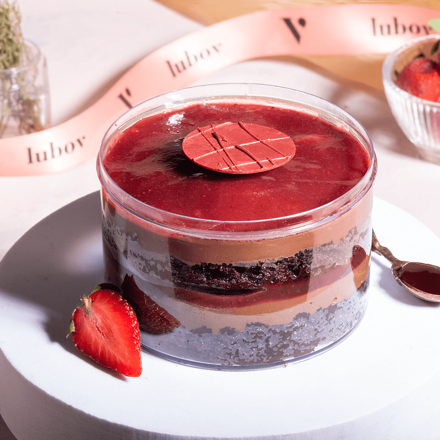 Chocolate Strawberry Bento Cake – Cute & Delicious