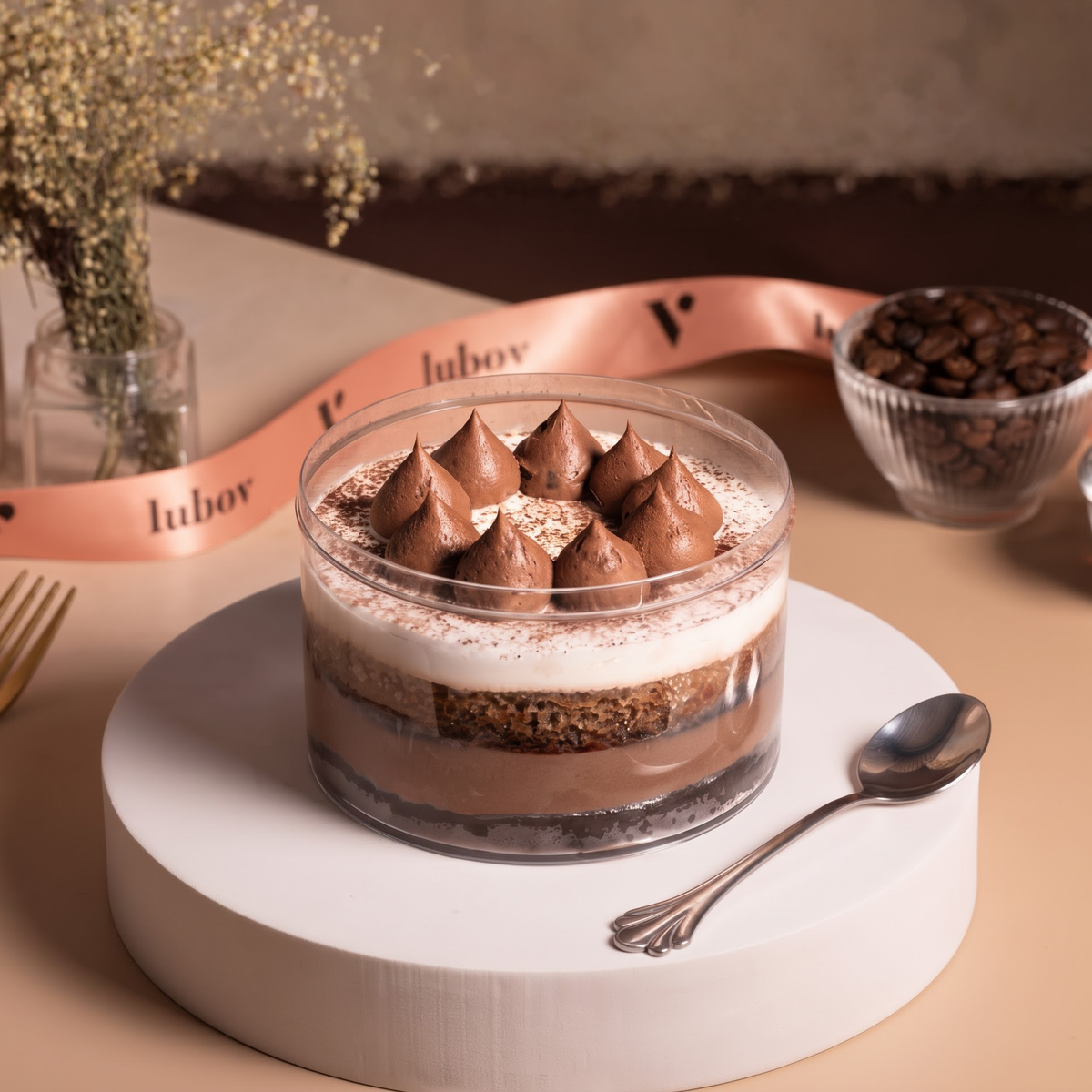 Tiramisu Bento Cake – Chocolate Coffee Delight
