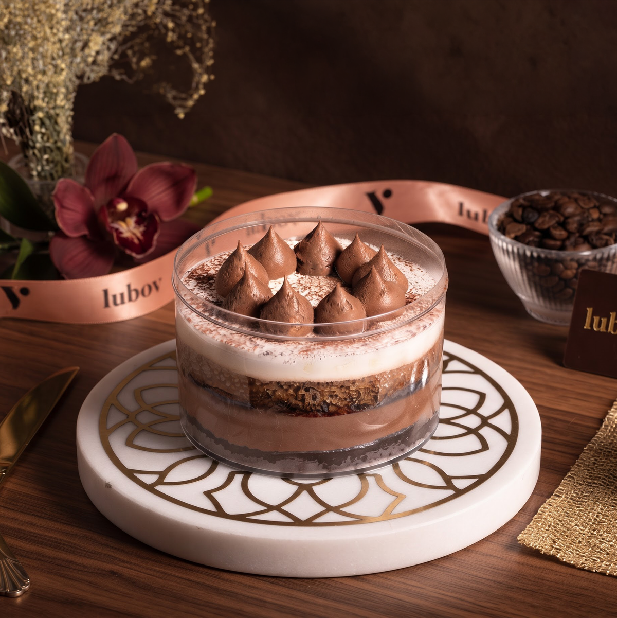 Tiramisu Bento Cake – Chocolate Coffee Delight
