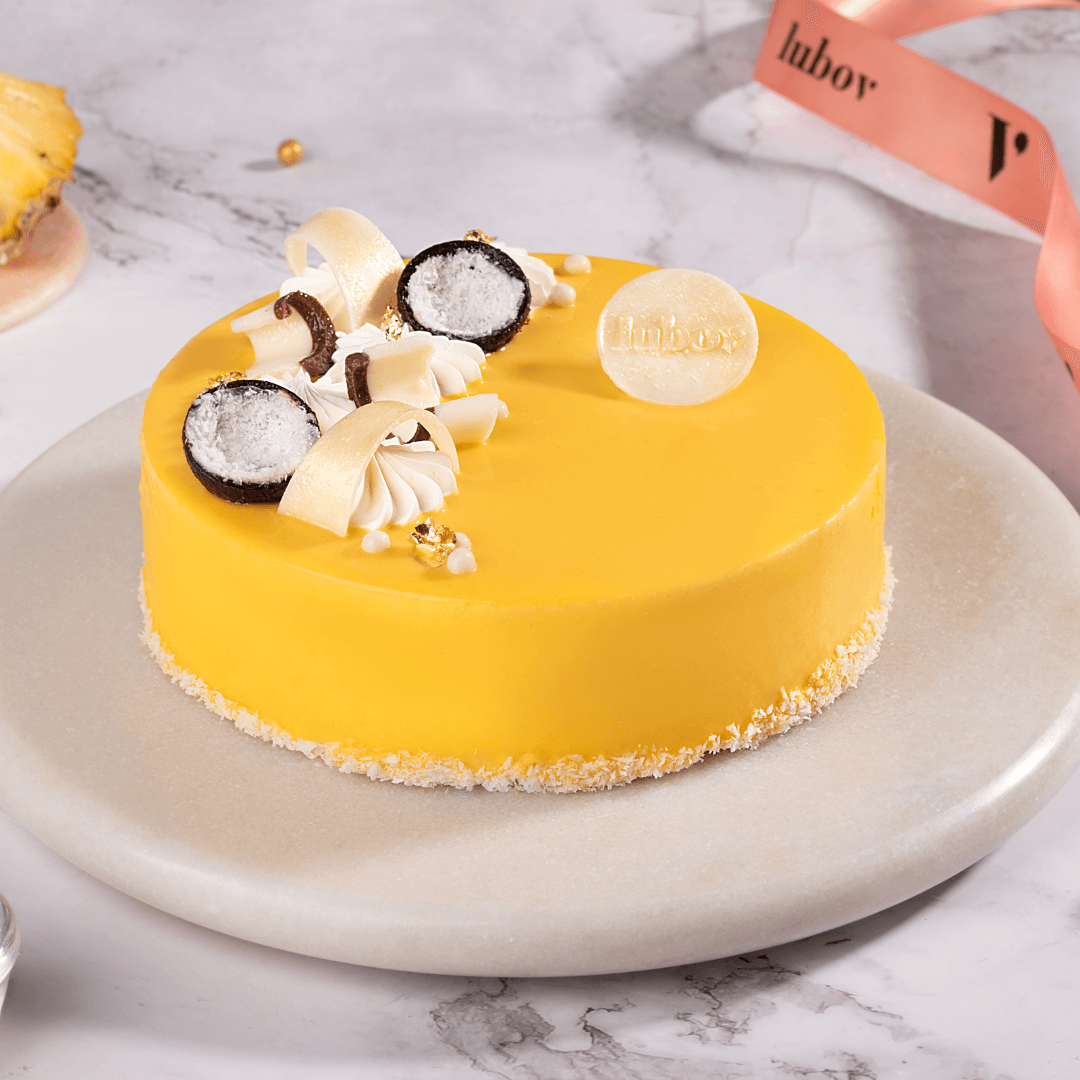 Mango Coconut Mousse Cake