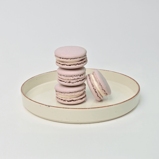 Rose Raspberry Macarons